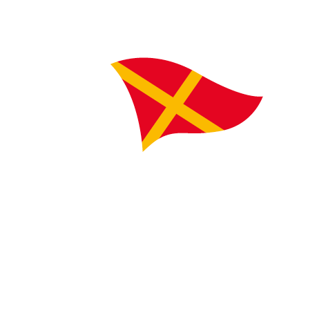 Logo Trierer Kanufahrer weiß-farbig